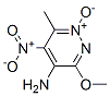 4-Pyridazinamine,3-methoxy-6-methyl-5-nitro-,1-oxide(9CI) Structure