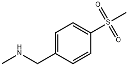 N-甲基-1-(4-(甲磺酰基)苯基)甲胺 结构式