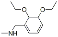 Benzenemethanamine, 2,3-diethoxy-N-methyl- (9CI),709649-66-1,结构式