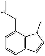 N-methyl-(1-methyl-1H-indol-7-yl)methylamine 结构式