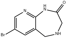7-溴-4,5-二氢-1H-吡啶并[2,3-E][1,4]二氮杂啅-2(3H)-酮 结构式