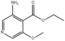 4-Pyridinecarboxylicacid,3-amino-5-methoxy-,ethylester(9CI) 结构式