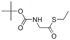 Ethanethioic acid, [[(1,1-dimethylethoxy)carbonyl]amino]-, S-ethyl ester (9CI) 化学構造式