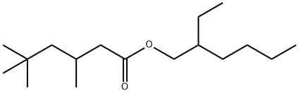 2-ethylhexyl 3,5,5-trimethylhexanoate Struktur