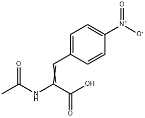 2-乙酰胺基-(3Z)-(41-硝基苯基)丙烯酸 结构式