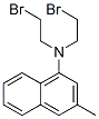 1-N,N-bis(beta-bromoethyl)amino-3-methylnaphthalene 化学構造式