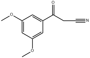 3,5-二甲氧基-BETA-氧代-苯丙腈,70988-04-4,结构式
