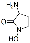 (±)-3-氨基-1-羟基-2-吡咯烷酮,70996-07-5,结构式