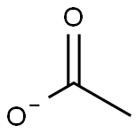 冰醋酸结构式,acetate