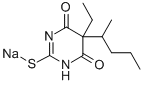 硫喷妥钠, 71-73-8, 结构式