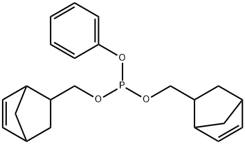 Phosphorous acid bis[(bicyclo[2.2.1]hept-5-en-2-yl)methyl]phenyl ester Structure