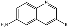 3-ブロモキノリン-6-アミン 化学構造式