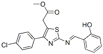 4-(p-클로로페닐)-2-[(o-히드록시벤질리덴)아미노]-5-티아졸아세트산메틸에스테르
