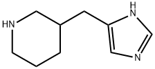 Piperidine,  3-(1H-imidazol-4-ylmethyl)-  (9CI) 结构式