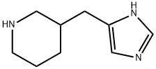 Piperidine,  3-(1H-imidazol-4-ylmethyl)-  (9CI) 化学構造式