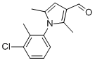 1-(3-氯-2-甲基苯基)-2,5-二甲基-1H-吡咯-3-甲醛, 710296-43-8, 结构式