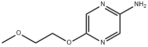 5-(2-メトキシエトキシ)ピラジン-2-アミン 化学構造式