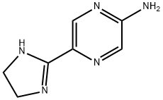 Pyrazinamine,  5-(4,5-dihydro-1H-imidazol-2-yl)-  (9CI) 结构式