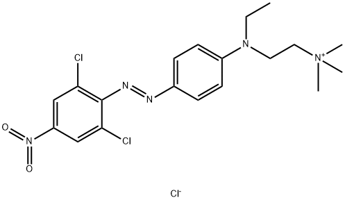 [2-[[4-[(2,6-dichloro-4-nitrophenyl)azo]phenyl]ethylamino]ethyl]trimethylammonium chloride Structure