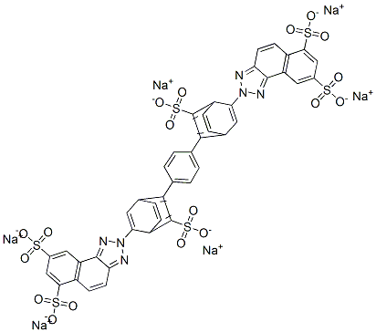 헥사나트륨  2,2'-[p-페닐렌비스[비닐렌(3-설포나토-p-페닐렌)]]비스[나프토  [1,2-d]트라이아졸-6,8-다이설폰산]