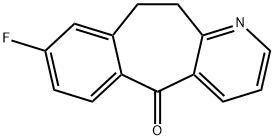 8-氟-10,11-二氢-苯并[4,5]环庚烷并[1,2-B]吡啶-5-酮, 710348-89-3, 结构式