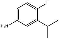 Benzenamine, 4-fluoro-3-(1-methylethyl)- (9CI) 化学構造式