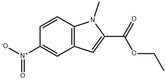 ETHYL 1-METHYL-5-NITROINDOLE-2-CARBOXYLATE Struktur