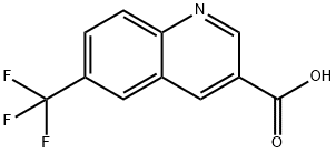 6-(トリフルオロメチル)キノリン-3-カルボン酸 化学構造式
