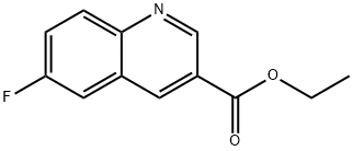 6-フルオロキノリン-3-カルボン酸エチル 化学構造式