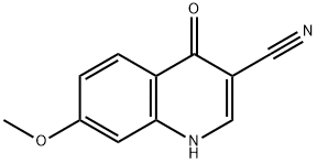 3-Quinolinecarbonitrile, 1,4-dihydro-7-Methoxy-4-oxo- Structure