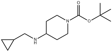 N-BOC-4-(环丙甲基氨基)哌啶 结构式