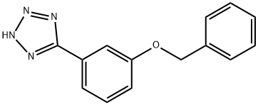 5-(3-苯甲氧基苯基)-1H-四唑 结构式