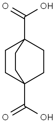 ビシクロ[2.2.2]オクタン-1,4-ジカルボン酸 化学構造式