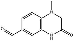 6-Quinoxalinecarboxaldehyde,1,2,3,4-tetrahydro-1-methyl-3-oxo-(9CI) 结构式