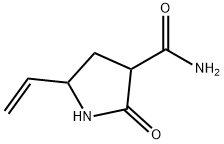 2-oxo-5-vinylpyrrolidine-3-carboxamide Struktur
