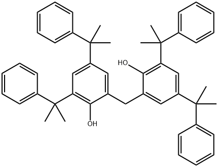 2,2'-methylenebis[4,6-bis(1-methyl-1-phenylethyl)phenol],71113-23-0,结构式
