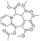 10-Acetyloxy-6,7-dihydropyrido[1,2-a]azepine-6,7,8,9-tetracarboxylic acid tetramethyl ester Structure