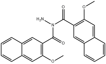 3-Methoxy-2-naphthalenecarboxylic acid 1-[(3-methoxy-2-naphthalenyl)carbonyl] hydrazide,71130-15-9,结构式