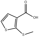 2-(METHYLSULFANYL)THIOPHENE-3-CARBOXYLIC ACID 化学構造式