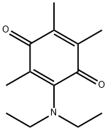 2-(Diethylamino)-3,5,6-trimethyl-2,5-cyclohexadiene-1,4-dione Structure