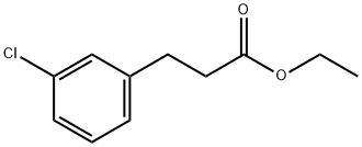 3-(3-クロロフェニル)プロパン酸エチル 化学構造式