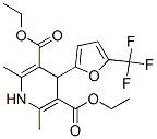 1,4-Dihydro-2,6-dimethyl-4-(5-trifluoromethyl-2-furyl)-3,5-pyridinedicarboxylic acid diethyl ester,71160-09-3,结构式