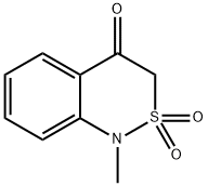 2,2-DIOXO-1-METHYL-2,1-BENZOTHIAZIN-4(3H)-ONE Struktur