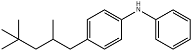 N-phenyl-4-(2,4,4-trimethylpentyl)aniline Struktur