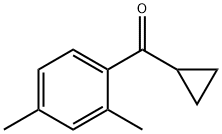 シクロプロピル(2,4-ジメチルフェニル)ケトン 化学構造式