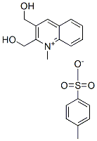 2-Dihydroxymethyl-1-methylchinolinium-p-toluolsulfonat 结构式