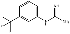 N-[3-(トリフルオロメチル)フェニル]グアニジン 化学構造式