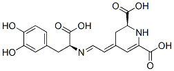 (2S)-4-[(1E,2E)-2-[[(S)-1-Carboxy-2-(3,4-dihydroxyphenyl)ethyl]imino]ethylidene]-1,2,3,4-tetrahydro-2,6-pyridinedicarboxylic acid,71199-31-0,结构式