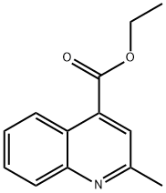 2-メチルキノリン-4-カルボン酸エチル 化学構造式