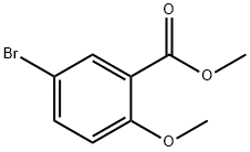 5-ブロモ-2-メトキシ安息香酸メチル 化学構造式